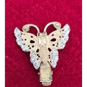 Estate Antique Vintage Victorian Butterfly Petite Hair Clip